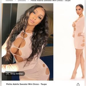 Sweater mini dress with keyholes, sexy!!!